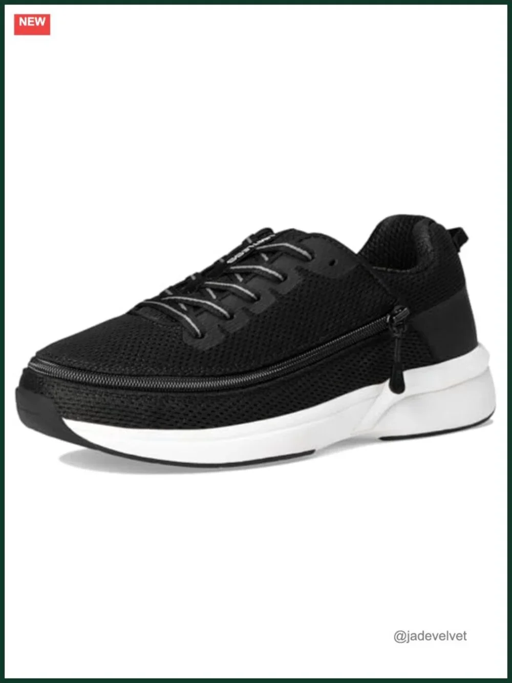 Sensory Friendly Cotton Fashion Sneakers with Zipper Closure